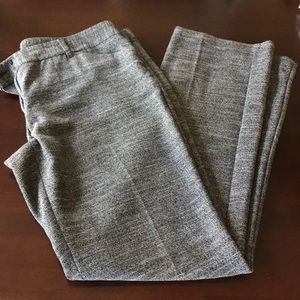 Winter weave straight leg trousers